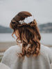 NORA | Floral, Rhinestone & Pearl Hair Piece | Decorative Hair Comb