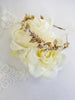 ANASTASIA | Gold Rhinestone Crown | Decorative Bridal Headband