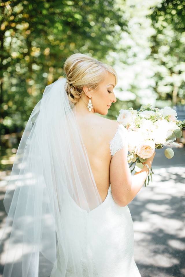 Two Tier Soft Tulle Wedding Veil (36” Blusher) | Long Veil | Floor, Chapel or Cathedral | Handmade in Canada