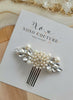 CALLIE |Pearl & Rhinestone Hair Piece | Decorative Hair Comb