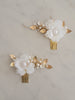 HARPER | Dainty Floral & Gold Hair Piece | Decorative Hair Comb