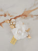 HARPER | Dainty Floral & Gold Hair Piece | Decorative Hair Comb