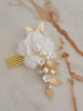 HARPER | Dainty Floral & Gold Hair Piece | Decorative Hair Comb