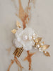 HARPER | Dainty Floral & Gold Hair Piece | Decorative Hair Comb