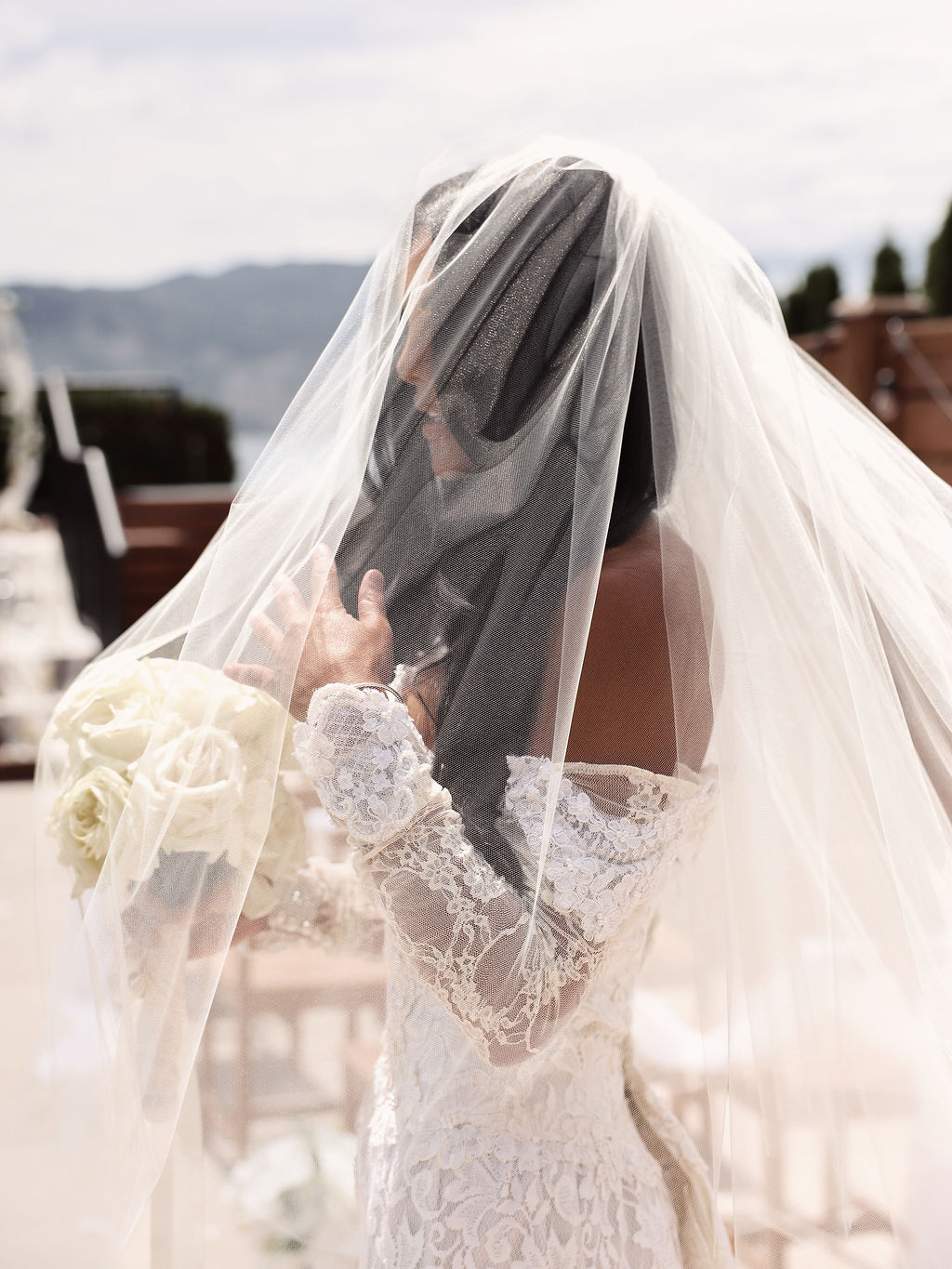 Ultra Wide 108” Two Tier Wedding Veil | Floor, Chapel & Cathedral Lengths