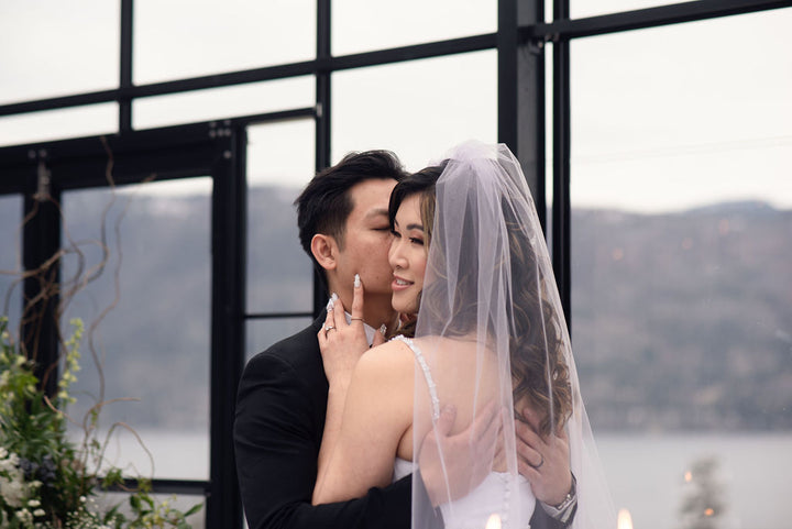 Simple LAVENDER Wedding Veil | Single Tier OR 2 Tier| Soft Tulle Bridal Veil | Ready To Ship