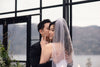 Simple LAVENDER Wedding Veil | Single Tier OR 2 Tier| Soft Tulle Bridal Veil | Ready To Ship
