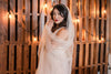 TAYLOR | Modern Glitter Veil | Gold or Silver Glitter | Single or 2 Tier Veil | Pink, Ivory, Off-White Veil