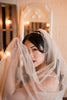 TAYLOR | Modern Glitter Veil | Gold or Silver Glitter | Single or 2 Tier Veil | Pink, Ivory, Off-White Veil