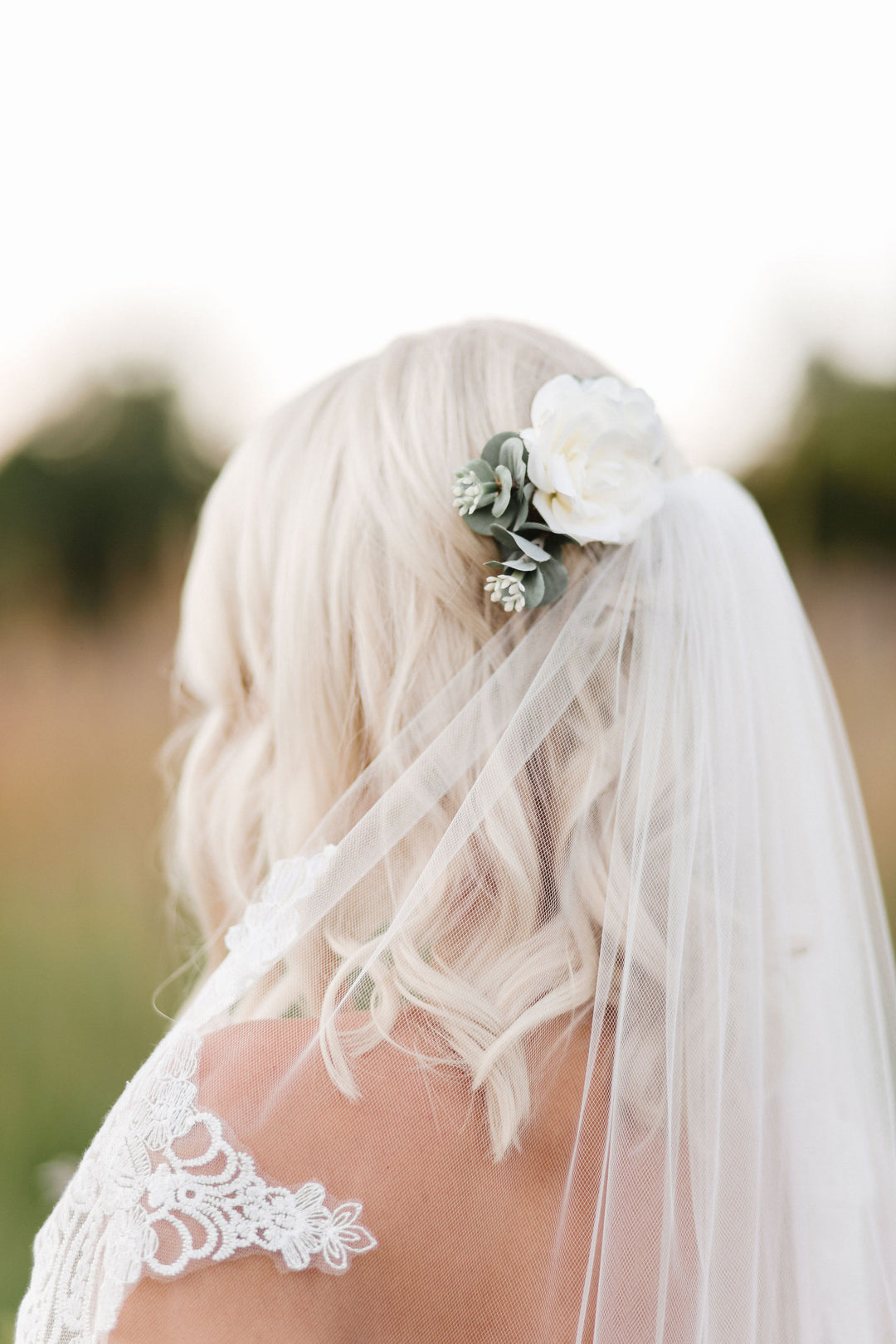 CASSANDRA Lace Wedding Veil | Wide Lace Trim | Various Lengths