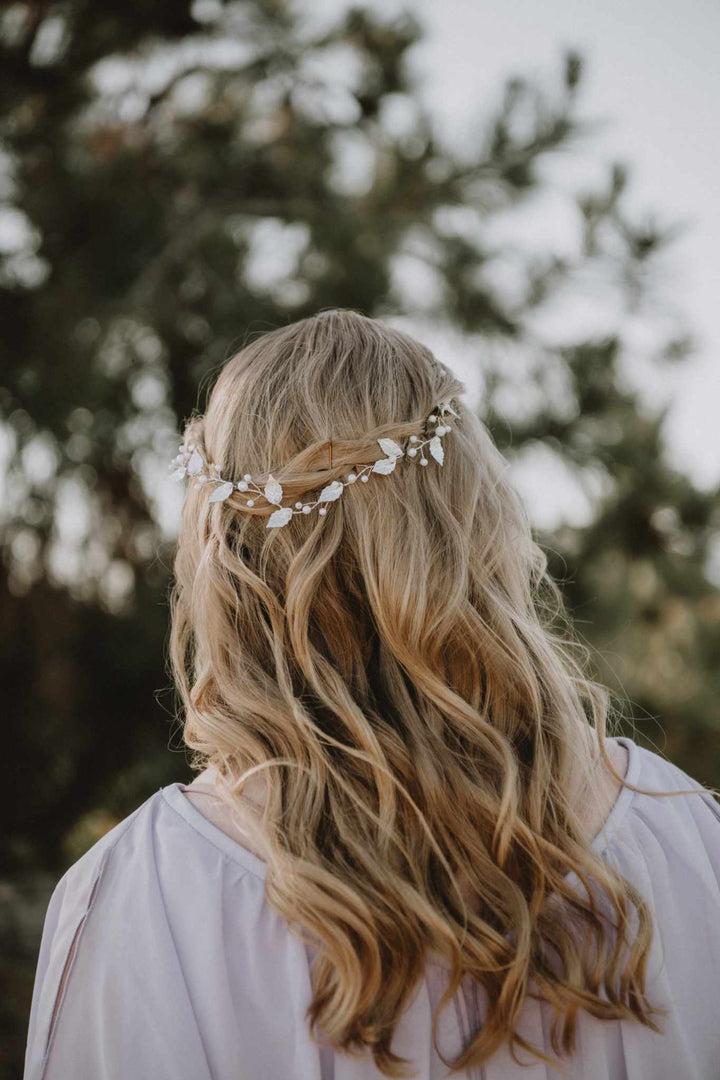 AVA | Hair Vine | Delicate Leafy Halo | Boho Hair Piece | Hair Wreath