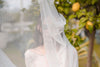 LINNEA | Swiss Dot Veil | Single Tier | Soft Modern Veil | Plain Rounded Edge | 2 Colors