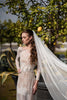 LINNEA | Swiss Dot Veil | Single Tier | Soft Modern Veil | Plain Rounded Edge | 2 Colors