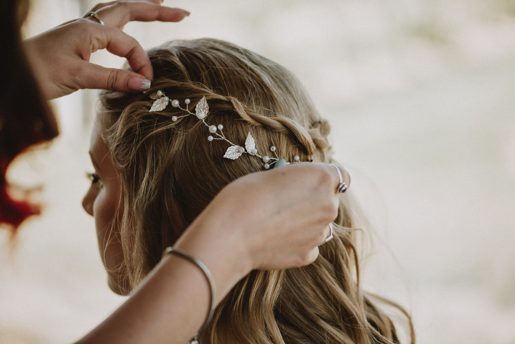 AVA | Hair Vine | Delicate Leafy Halo | Boho Hair Piece | Hair Wreath