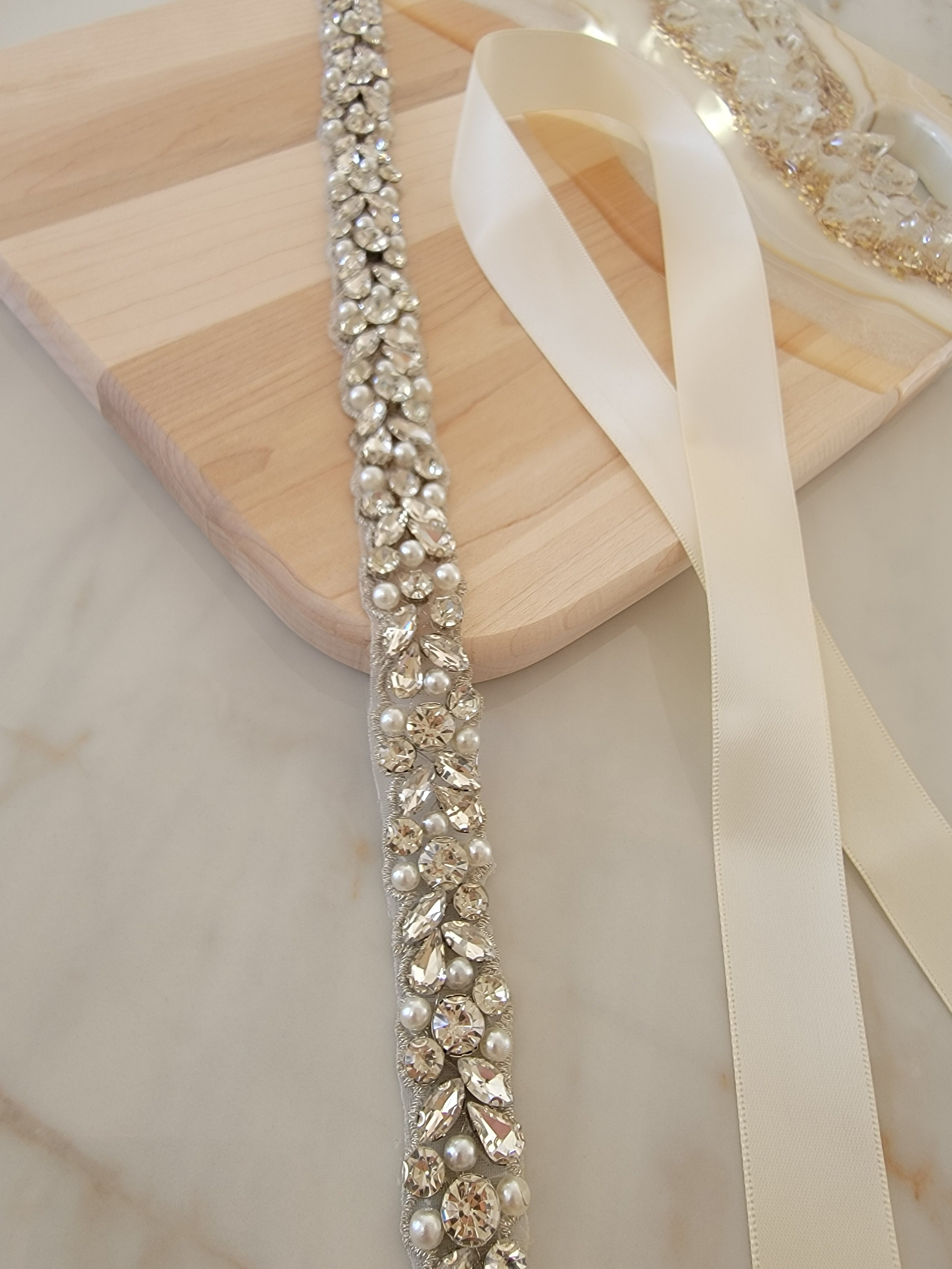 Bridal belt pearl top