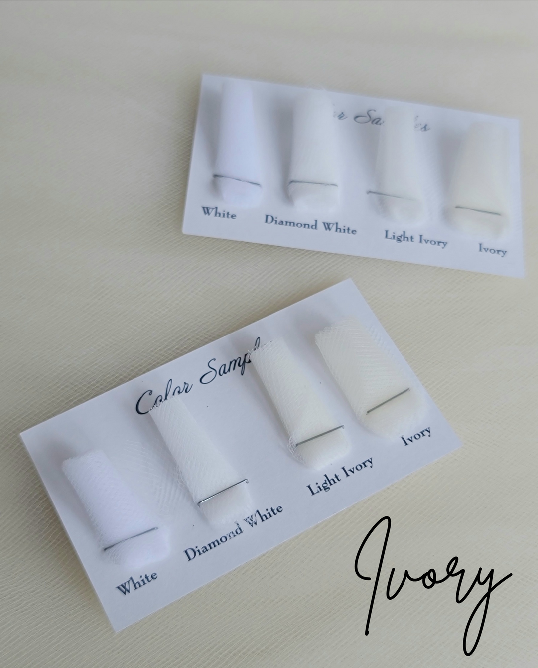 Simple IVORY Wedding Veil | Single Tier OR 2 Tier| Soft Tulle Bridal Veil | Ready To Ship
