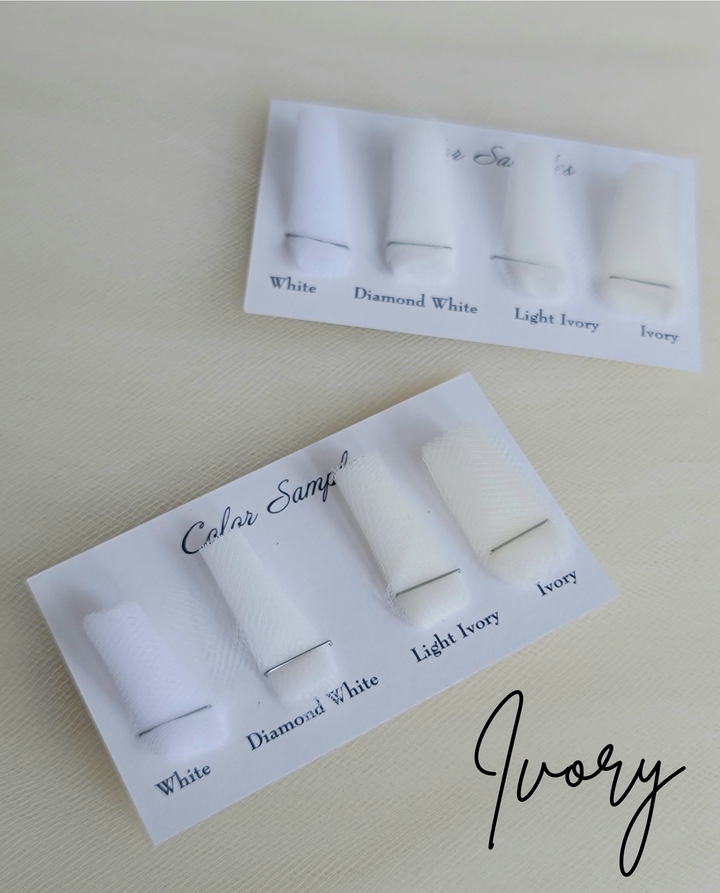 Simple IVORY Wedding Veil | Single Tier OR 2 Tier| Soft Tulle Bridal Veil | Ready To Ship