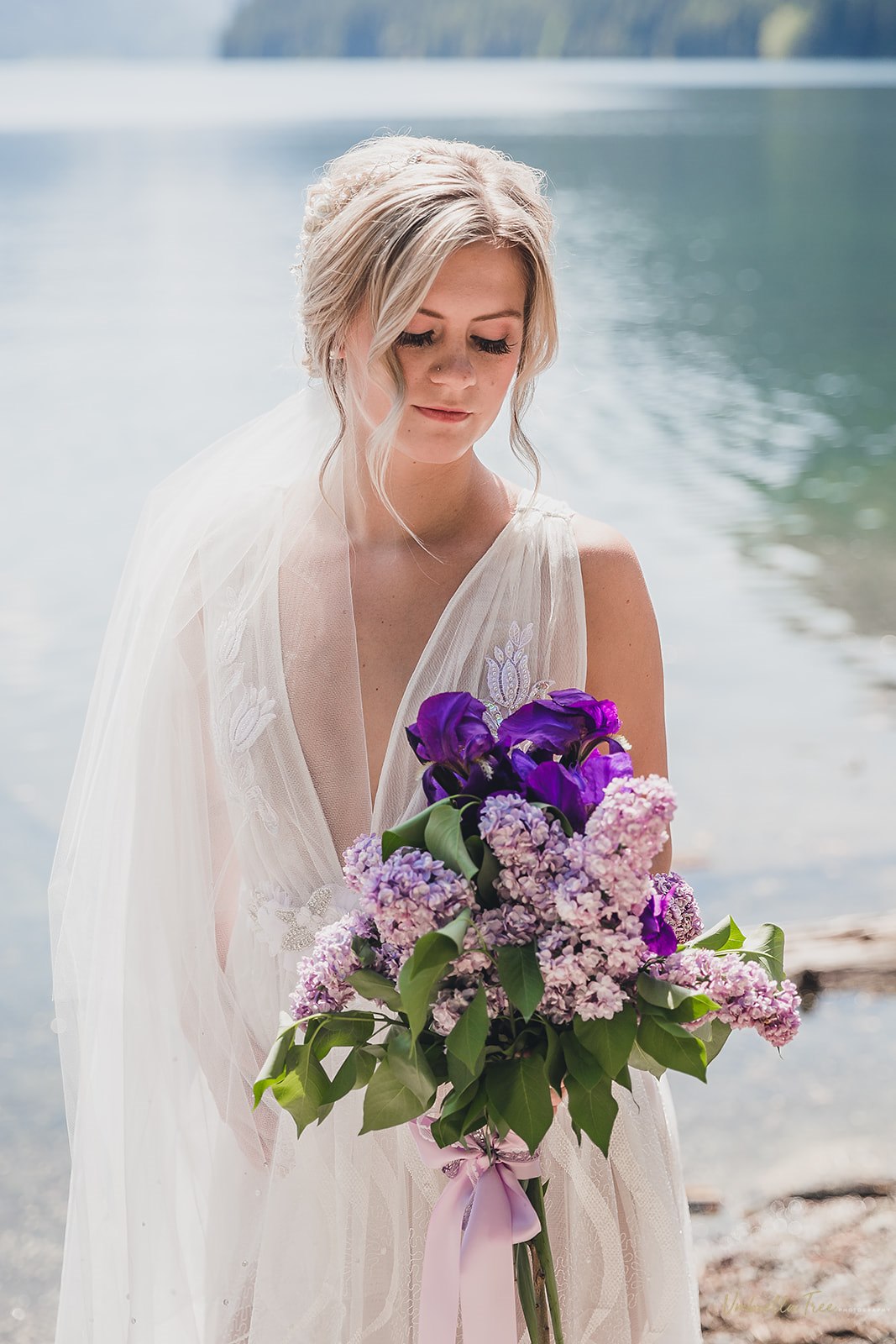 Drop veil 54 inch width soft tulle with smooth airy drape