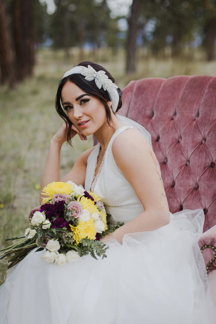 DEJA | Boho Glam Style Veil | Rhinestone Veil | Modern Veil