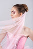 PINK ESTELLE Veil | Pink Veil | Pearl & Glitter Veil | Soft Single Tier Veil | Multiple Lengths