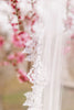 MABEL | Elegant Lace Veil | Soft Single Tier Veil | Light Ivory | Various Lengths