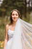 ESTELLE | Pearl Veil | Single Tier Veil | Soft Modern Veil | White, Ivory | Various Lengths