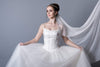 LINNEA | Swiss Dot Veil | Single Tier | Soft Modern Veil | Plain Rounded Edge | 2 Colors