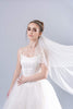 LINNEA | Swiss Dot Veil | Single Tier | Soft Modern Veil | Plain Rounded Edge | 2 Colors